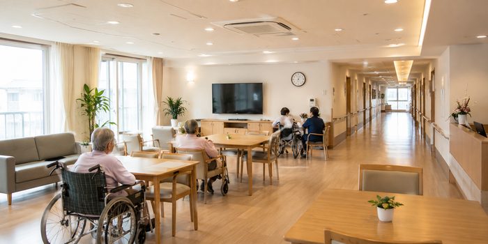 Senior care facility common room